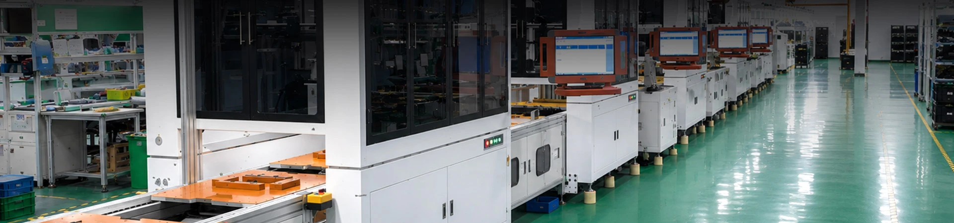 Lithium battery pack automatic assembly production line in clean factory workshop
