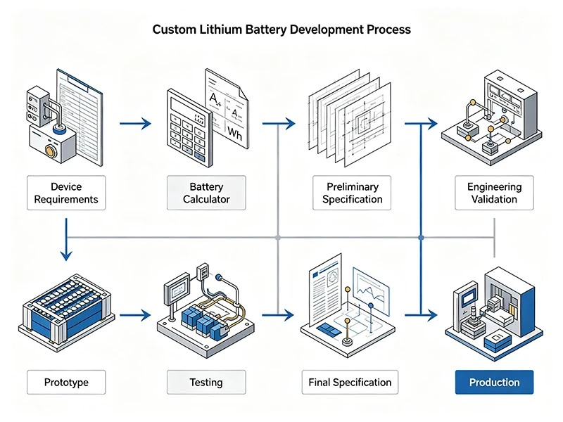 OEM battery development process from device requirements to production OEM battery development process from device requirements to production