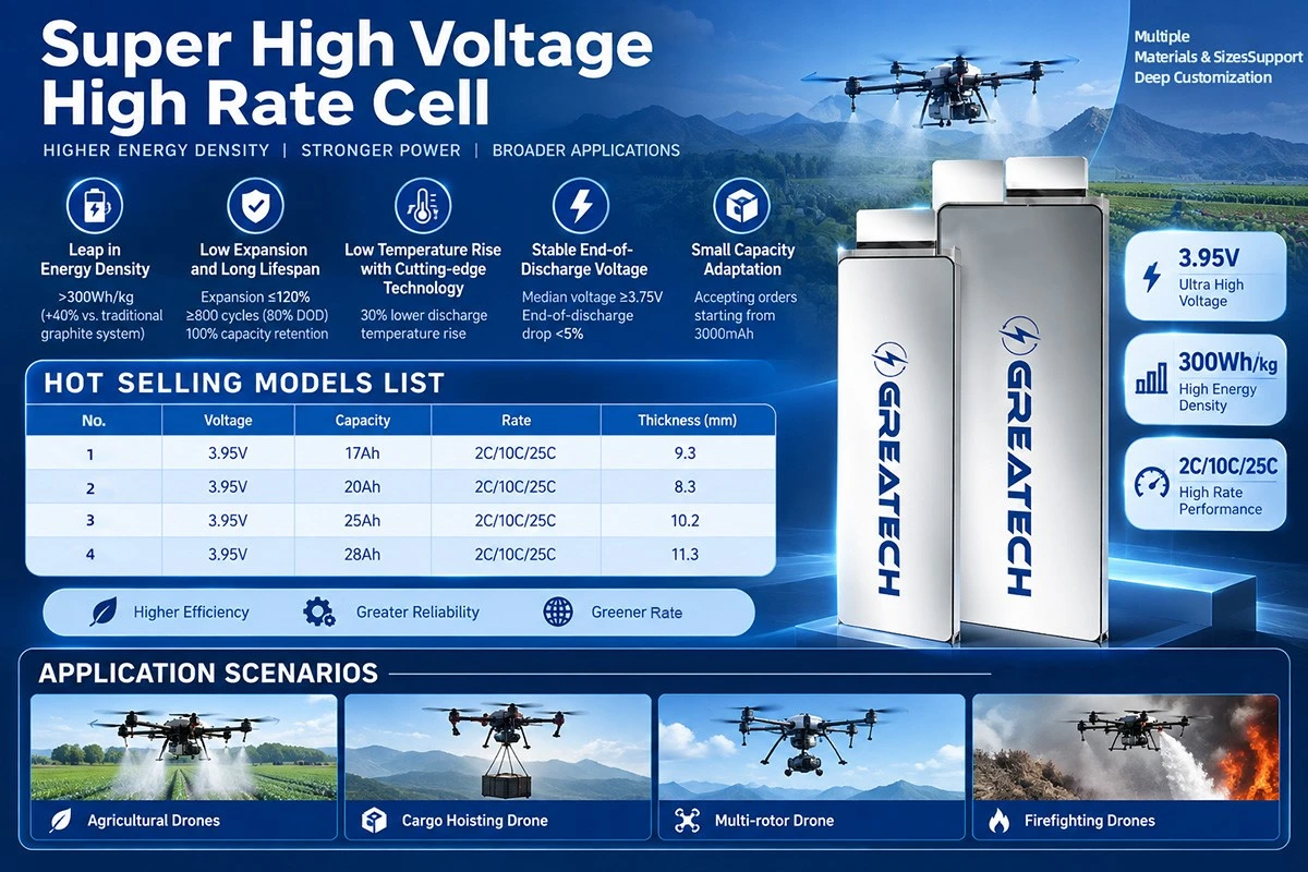 Super High Voltage High Rate Cell Super High Voltage High Rate Cell